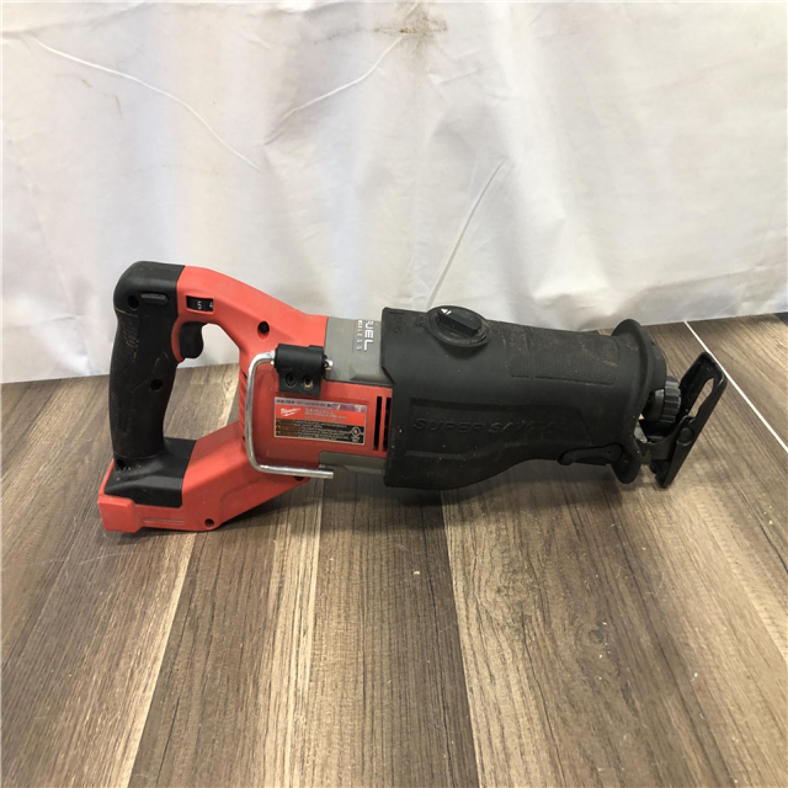 AS-IS Milwaukee FUEL 18V Lithium-Ion Brushless Cordless Super SAWZALL Orbital Reciprocating Saw (Tool-Only)