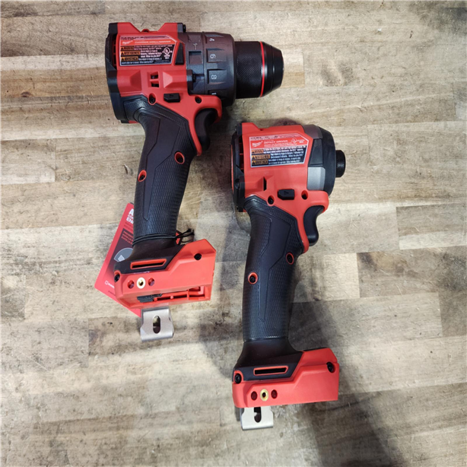 HOUSTON LOCATION - AS-IS (APPEARS LIKE NEW) Milwaukee FUEL 18V Lithium-Ion Brushless Cordless Hammer Drill and Impact Driver Combo Kit