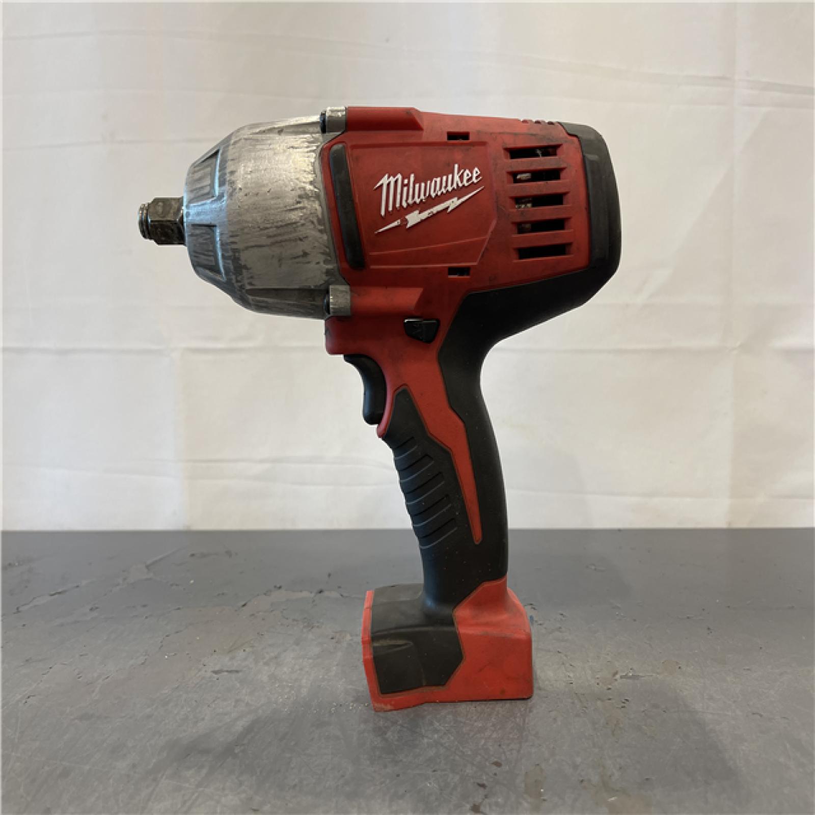 AS-IS - Milwaukee M18 18V Lithium-Ion Cordless 1/2 in. Impact Wrench W/ Friction Ring