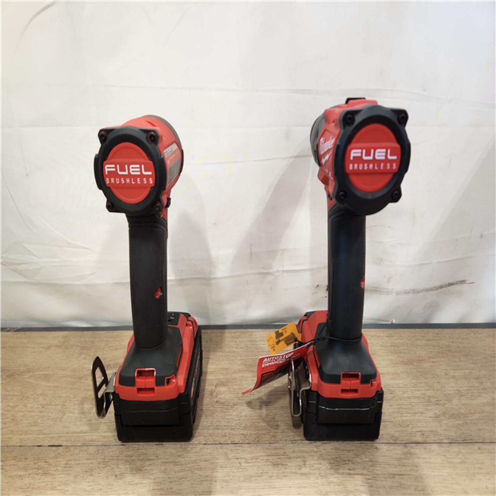 AS-IS- Milwaukee  FUEL 18V Lithium-Ion Brushless Cordless Hammer Drill and Impact Driver Combo Kit