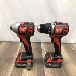 AS-IS Milwaukee 18V Lithium-Ion Cordless Drill Driver/Impact Driver Combo Kit