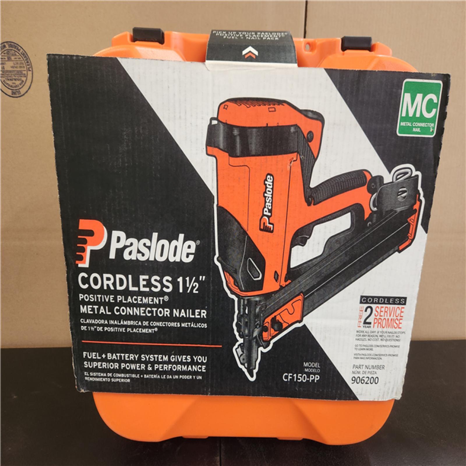 Phoenix NEW Paslode CF150-PP Cordless Fuel/Gas and Battery 1-1/2 in. 30-Degree Positive Placement Metal Connector Nailer w/ Battery and Charger