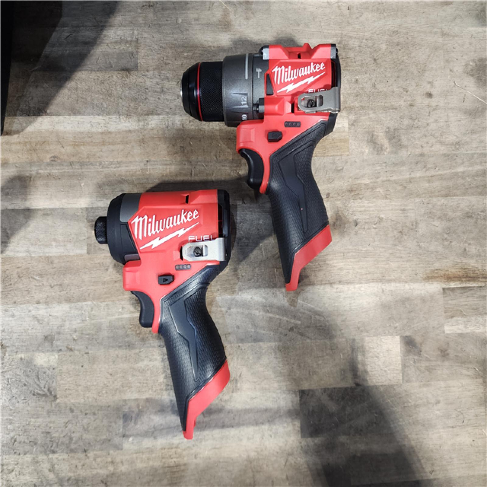HOUSTON LOCATION - AS-IS Milwaukee 3497-22 12V Brushless Hammer Drill and Impact Driver Combo Kit