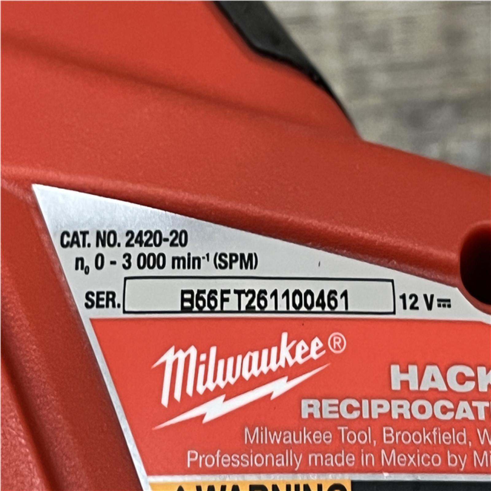 AS-IS Milwaukee 12V Lithium-Ion HACKZALL Cordless Reciprocating Saw Kit