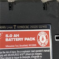 AS-IS Milwaukee 18-Volt Lithium-Ion XC Starter Kit with Two 5.0Ah Batteries and Charger