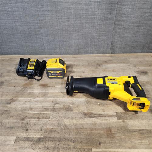 HOUSTON LOCATION - AS-IS FLEXVOLT 60V MAX Cordless Brushless Reciprocating Saw Kit with (1) FLEXVOLT 9.0Ah Battery