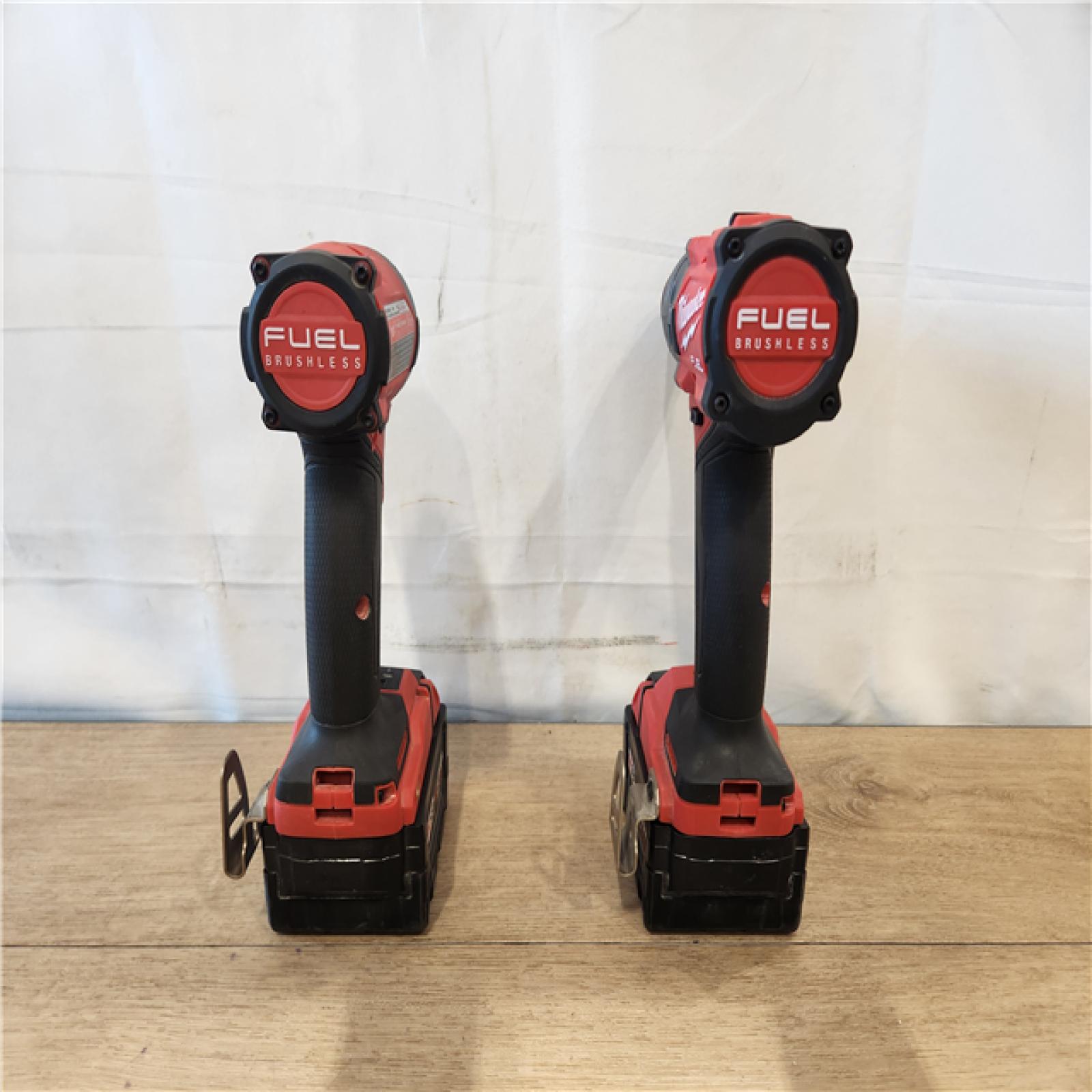 AS-IS- Milwaukee FUEL 18V Lithium-Ion Brushless Cordless Hammer Drill and Impact Driver Combo Kit