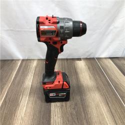 AS-IS Milwaukee FUEL 18V Lithium-Ion Brushless Cordless 1/2 in. Hammer Drill Driver Kit