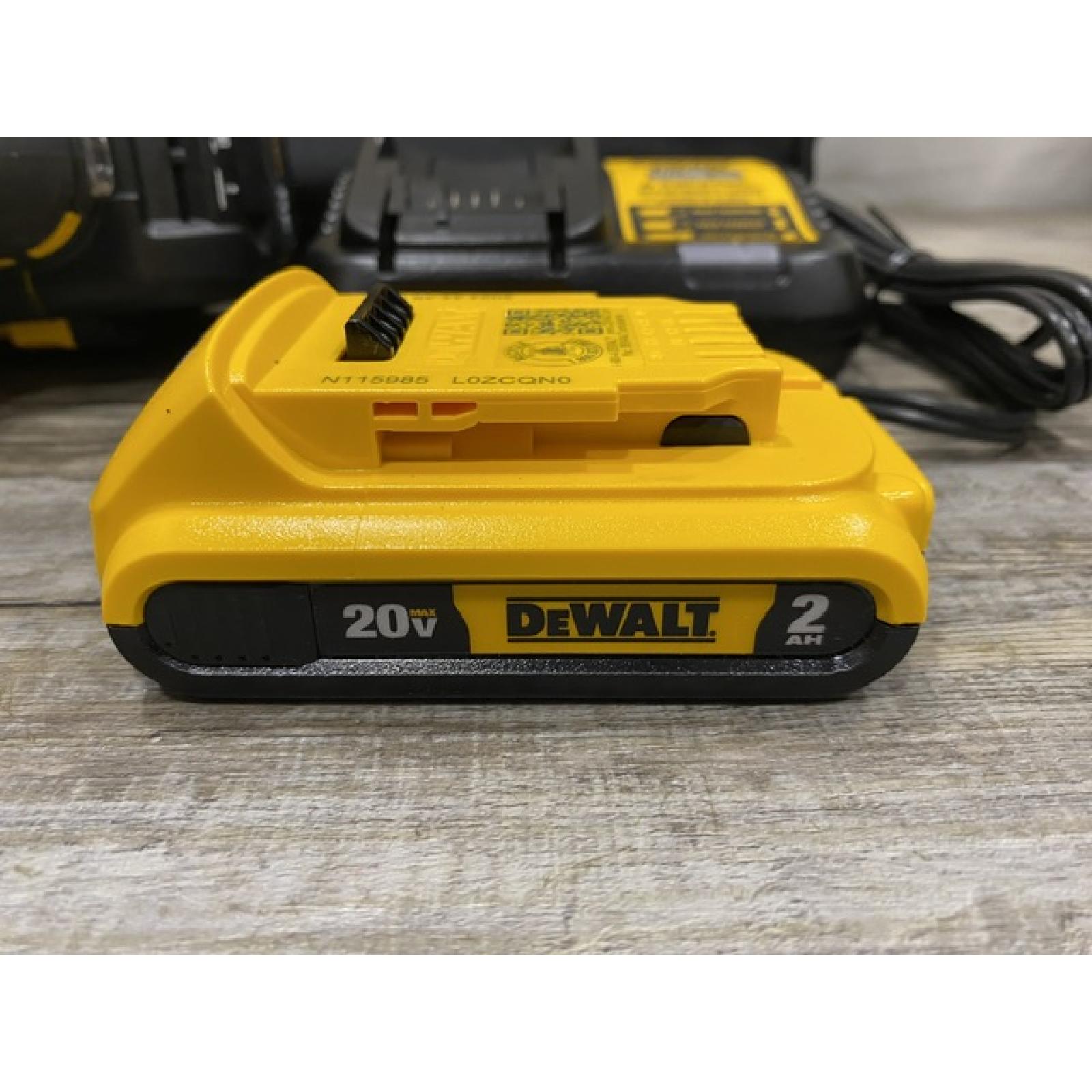 AS-IS DEWALT 20V MAX Lithium-Ion 15-Degree Electric Cordless Roofing Nailer Kit