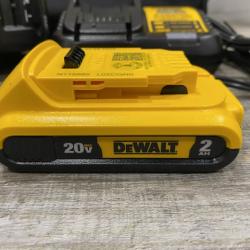 AS-IS DEWALT 20V MAX Lithium-Ion 15-Degree Electric Cordless Roofing Nailer Kit
