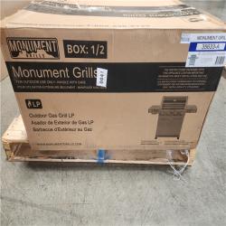 Phoenix LIKE NEW Monument Grills 4-Burner Propane Gas Grill in Stainless with Clear View Lid  LED Controls  Side and Sear Burners