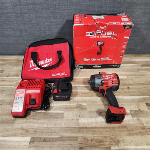 HOUSTON LOCATION - AS-IS Milwaukee FUEL 18V Lithium-Ion Brushless Cordless 1/2 in. Impact Wrench w/Friction Ring Kit