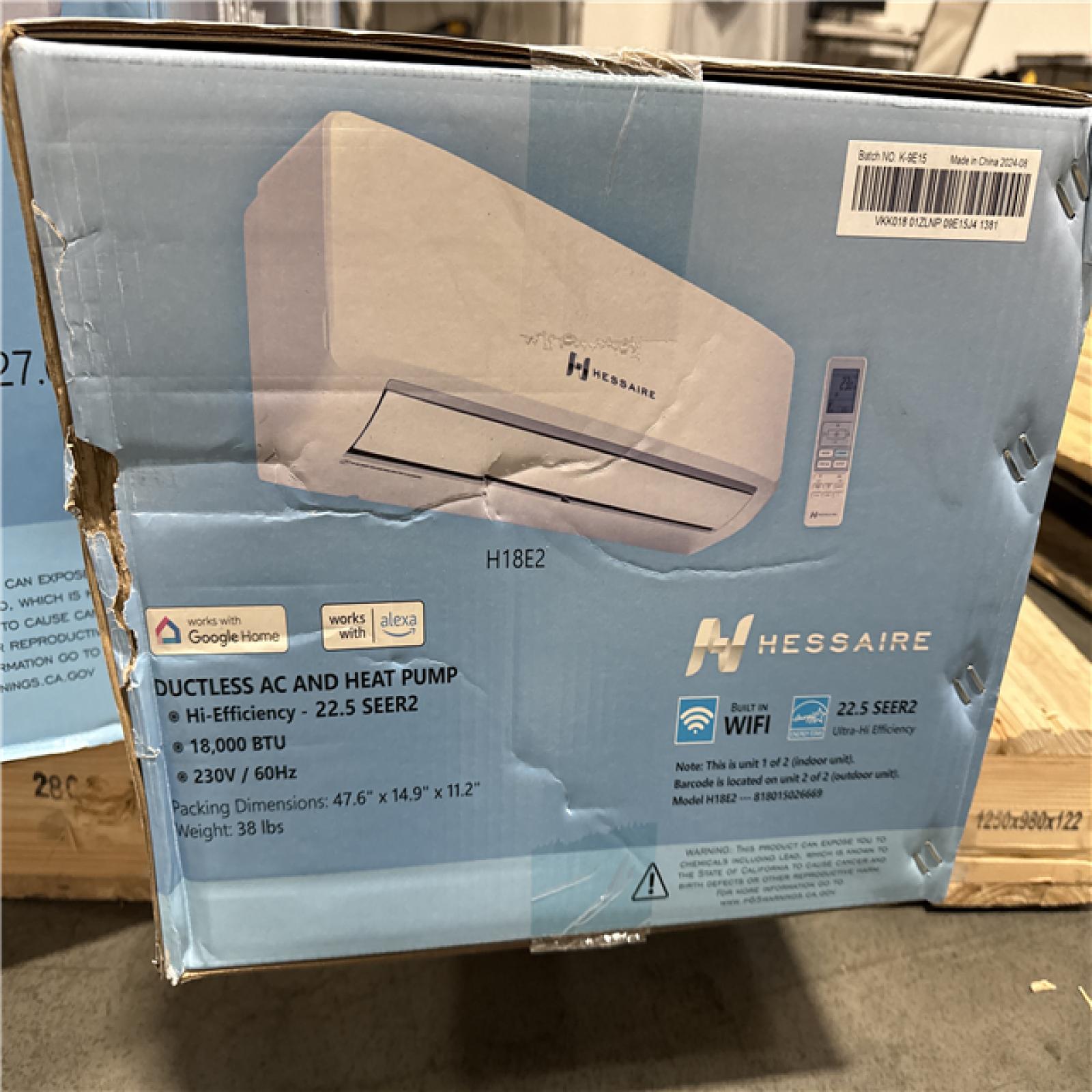 California AS-IS Hessaire Heat Pump & Air Conditioner