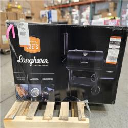 DALLAS LOCATION - OKLAHOMA JOE'S Longhorn Offset Charcoal Smoker and Grill with 1060 sq. in. Cooking Area in Black