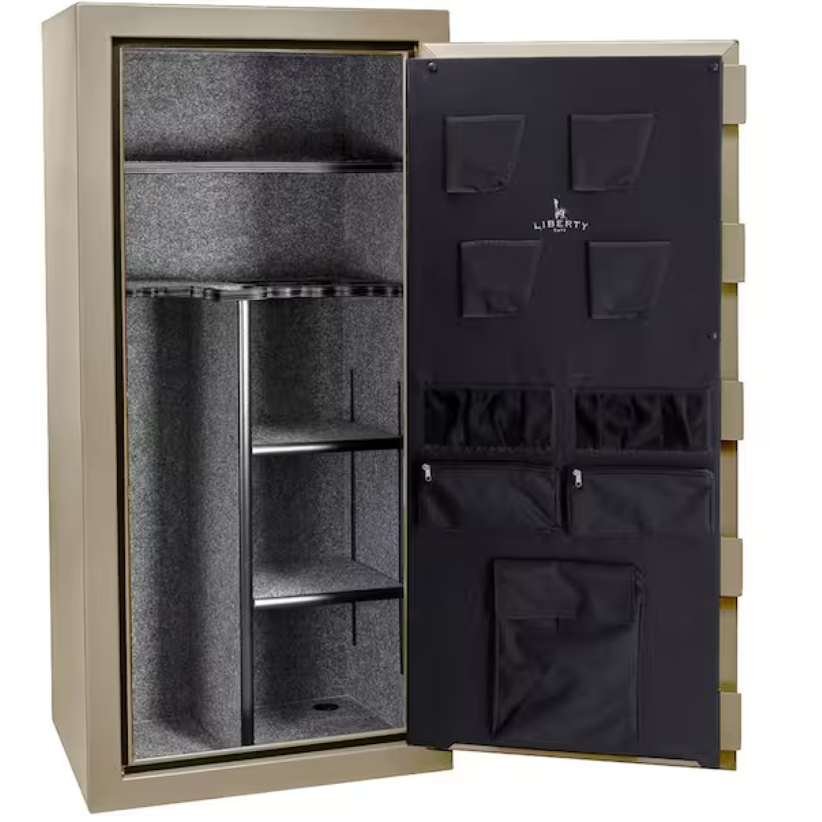 DALLAS LOCATION- LIBERTY SAFE 24-Gun 40-min Fire Rated Electronic Lock Gun Safe Desert Sand
