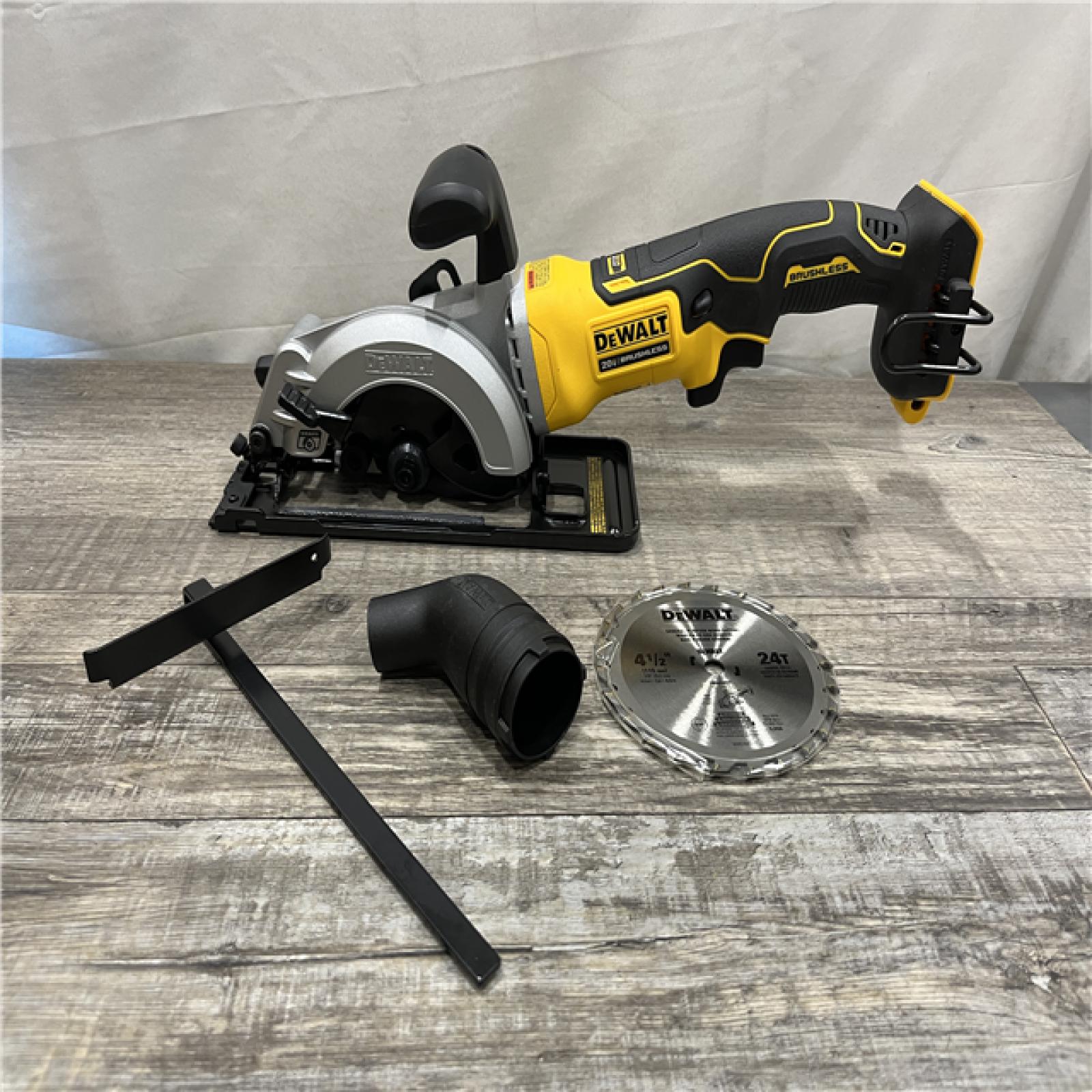 AS-IS DEWALT ATOMIC 20V MAX Cordless Brushless 4-1/2 in. Circular Saw (Tool Only)