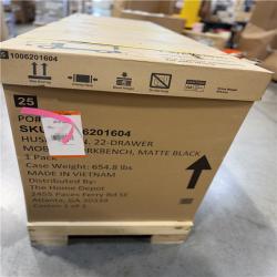 DALLAS LOCATION - HUSKY Tool Storage 84 in. W x 24 in. D Heavy Duty Mobile Workbench Tool Chest with Stainless Steel Work Top in Matte Black