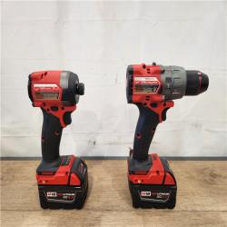AS-IS- Milwaukee FUEL 18V Lithium-Ion Brushless Cordless Hammer Drill and Impact Driver Combo Kit