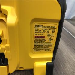 AS-IS DEWALT 20V MAX Cordless Bluetooth Speaker (Tool Only)