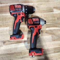 HOUSTON LOCATION - AS-IS Milwaukee 18V Lithium-Ion Cordless Drill Driver/Impact Driver Combo Kit
