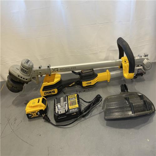 AS-IS - DeWalt 20V MAX 14 in. Brushless Cordless Battery Powered Foldable String Trimmer Kit