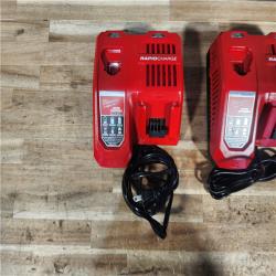 HOUSTON LOCATION - AS - IS MILWAUKEE BATTERY CHARGER PACK QTY - 2