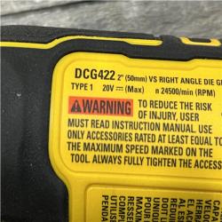 AS-IS DEWALT Atomic 20V MAX Cordless Right Angle Die Grinder (Tool Only)