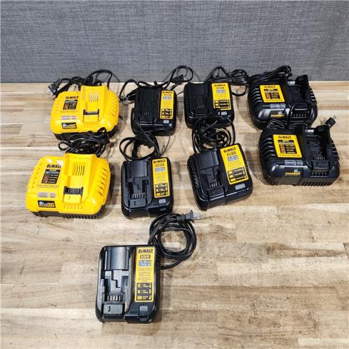 HOUSTON LOCATION - AS - IS DEWALT BATTERY CHARGER PACK QTY - 9