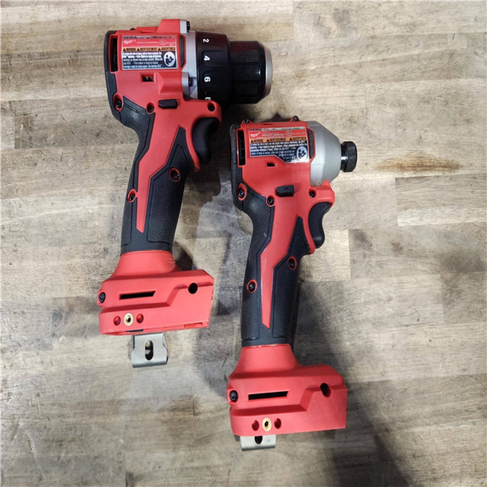 HOUSTON LOCATION - AS-IS Milwaukee M18 18V Lithium-Ion Brushless Cordless Compact Drill/Impact Combo Kit (2-Tool) W/(2) 2.0 Ah Batteries, Charger & Bag