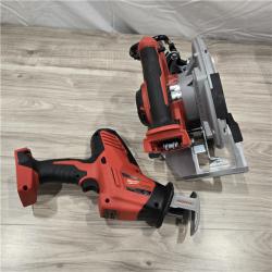 AS-IS Milwaukee M18 18-Volt Lithium-Ion Brushless Cordless Combo Kit (4-Tool) with 2-Batteries, 1-Charger and Tool Bag