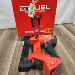 AS-IS  MILWAUKEE FUEL 18-Volt Lithium-Ion Brushless Cordless 18-Gauge 1/4 in. Narrow Crown Stapler (Tool-Only)