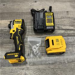 AS-IS DEWALT ATOMIC 20V MAX Lithium-Ion Cordless 1/4 in. Brushless Impact Driver Kit