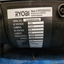 Phoenix AS-IS RYOBI 2500-Watt Recoil Start Gas Powered Inverter Generator with CO Shutdown