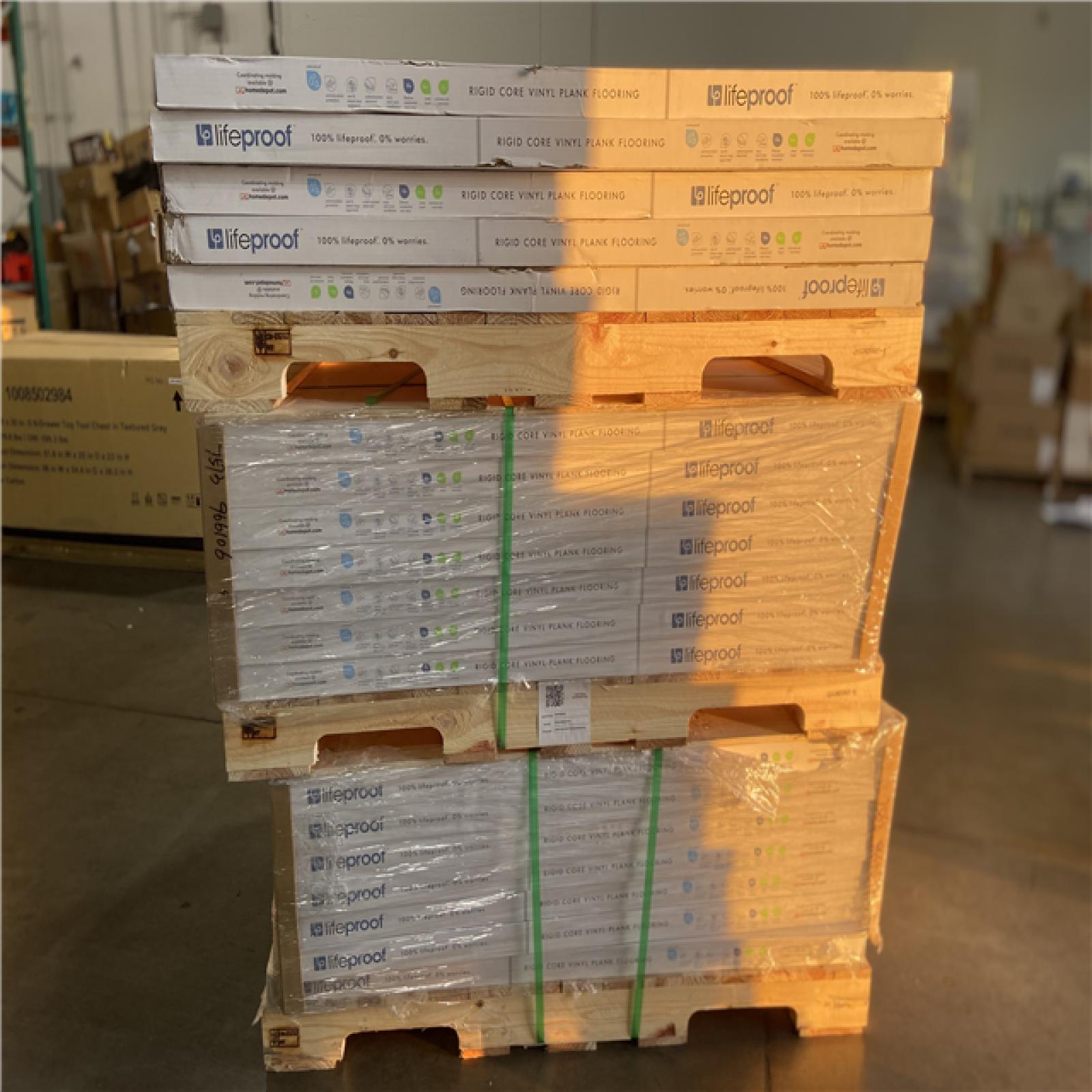 DALLAS LOCATION - Lifeproof Sterling Oak 6 MIL x 8.7 in. W x 48 in. L Click Lock Waterproof Luxury Vinyl Plank Flooring (20.1 sqft/case) - 73 CASES