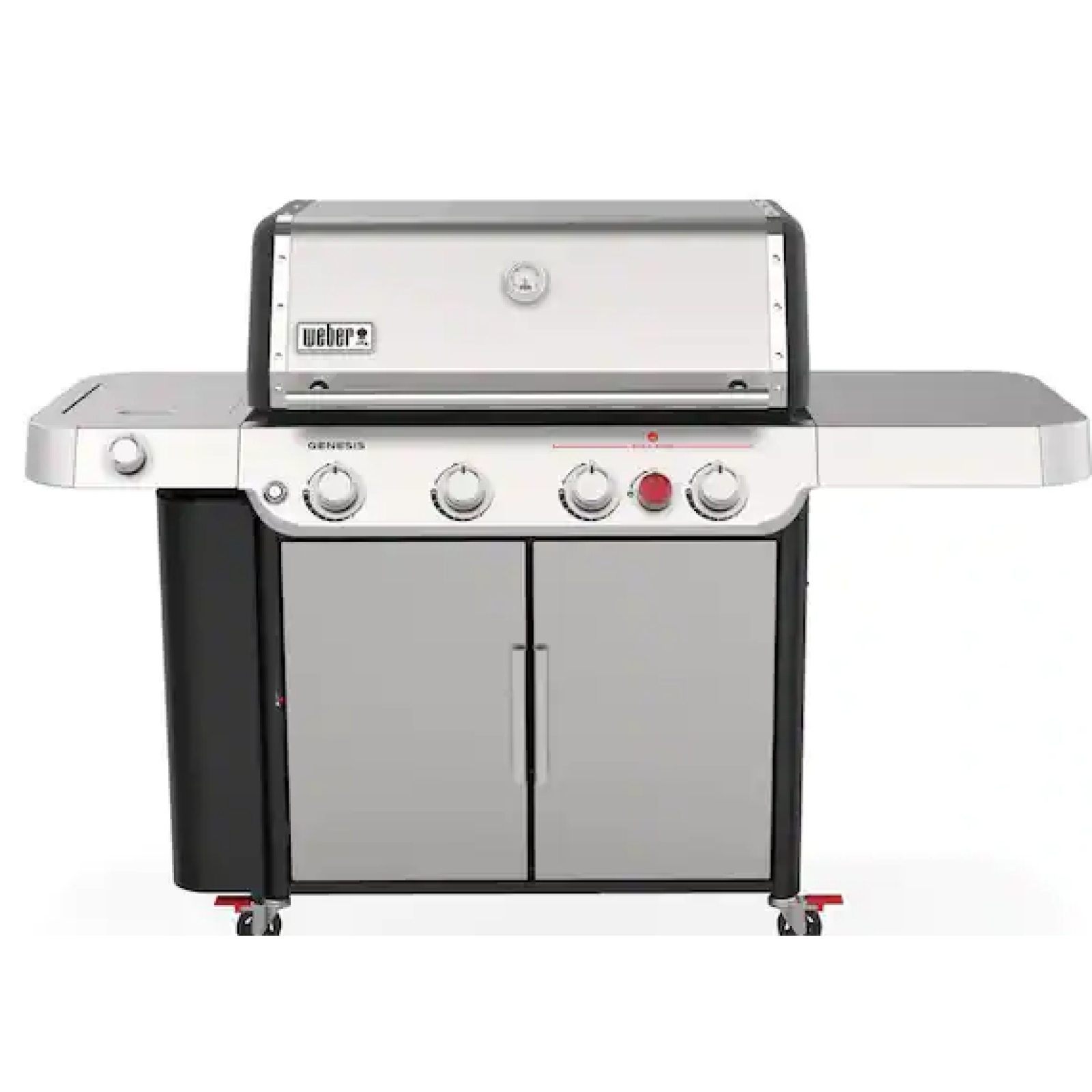DALLAS LOCATION - WEBER Genesis S-435 4-Burner Propane Gas Grill in Stainless Steel with Side Burner