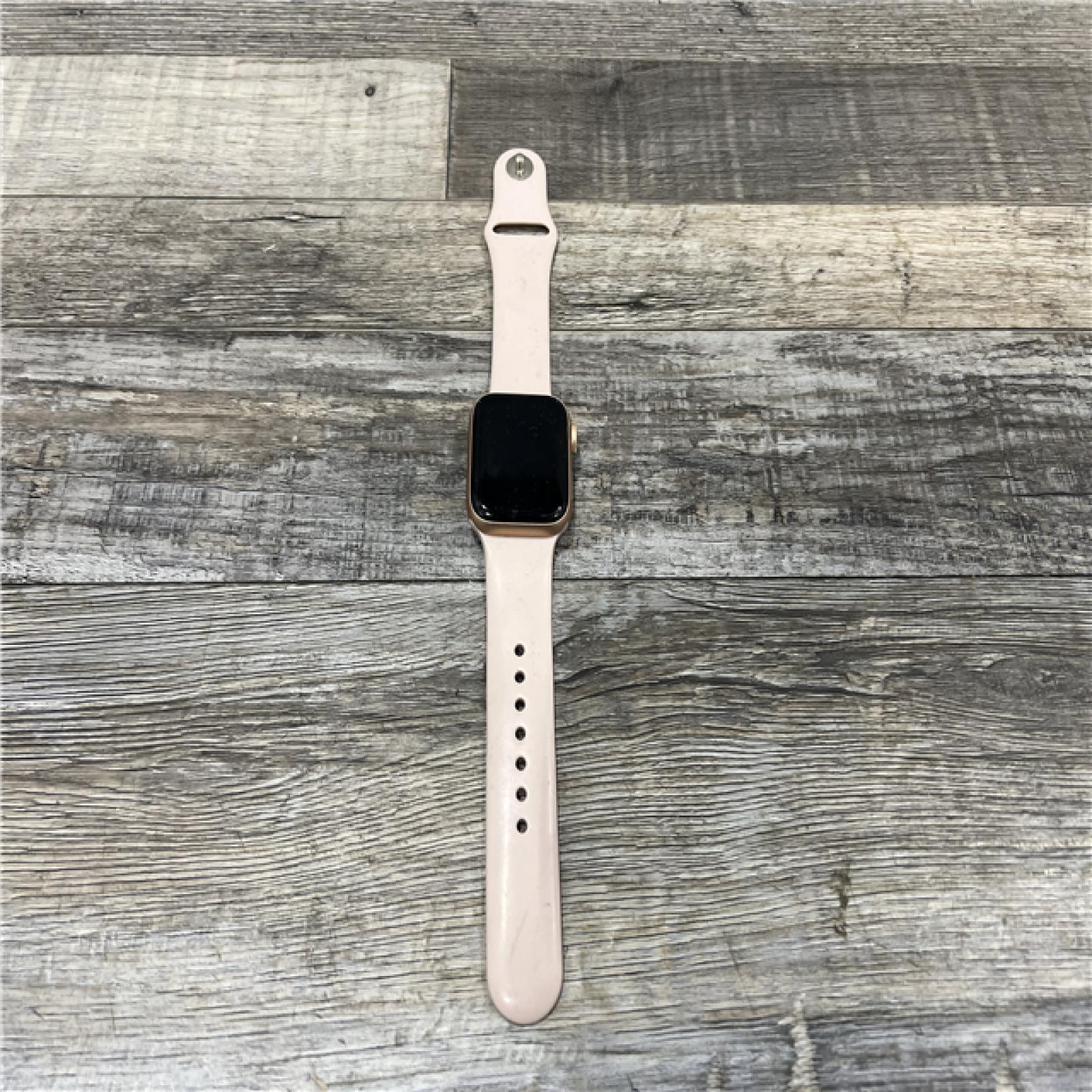 AS-IS Apple Watch SE (GPS + Cellular, 40mm) - Gold Case with Pink Sand Sport Band