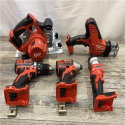 AS-IS Milwaukee 18V Lithium-Ion Cordless (5-Tool) Combo Kit