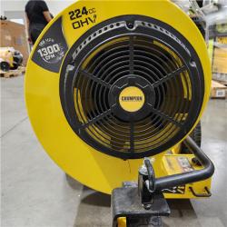Dallas Location - As-Is Champion Power Equipment 160 MPH 1300 CFM 224 cc Walk-Behind Gas Leaf Blower with Swivel Front Wheel and 90-Degree Flow Diverter