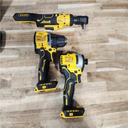 HOUSTON LOCATION - AS-IS DEWALT 3 TOOL COMBO KIT W/ (2) BATTERY & CHARGER