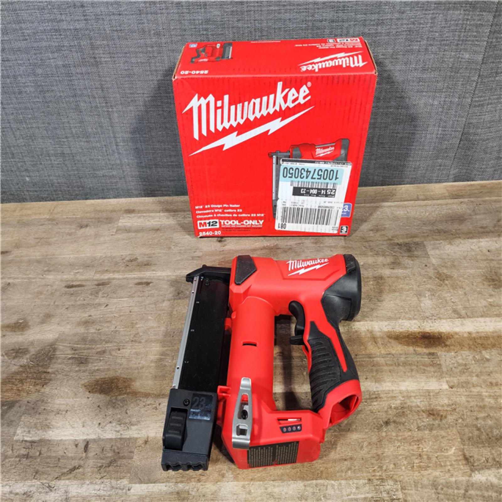 HOUSTON LOCATION - AS-IS Milwaukee 2540-20 12V 23 Gauge Cordless Pin Nailer (Tool Only)