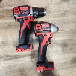 HOUSTON LOCATION - AS-IS Milwaukee 18V Cordless Brushed 2-Tool Drill/Driver and Impact Driver Kit