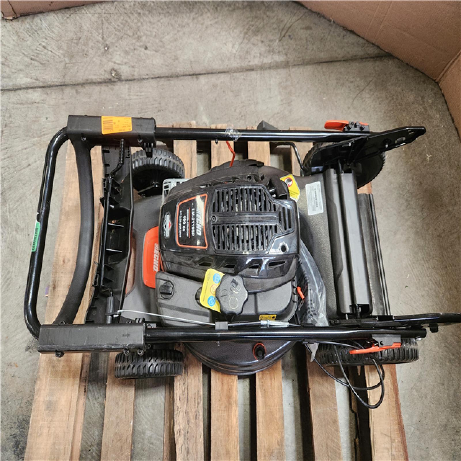 Phoenix LIKE NEW ECHO 21 in. 190 cc Briggs and Stratton Gas 3-in-1 Dual Blade RWD Self-Propelled Lawn Mower with Single Lever Deck Adjustment