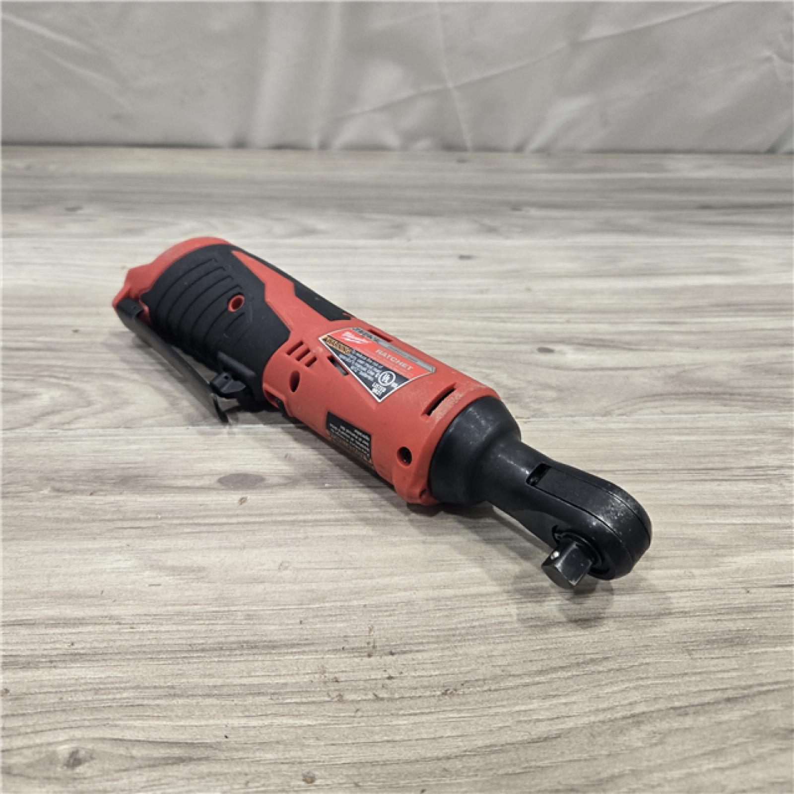 AS-IS MILWAUKEE 2457-20 .38 in. M12 Cordless Ratchet (Tool-Only)