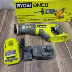 GOOD RYOBI ONE+ 18V Cordless Reciprocating Saw Kit with 4.0 Ah Battery and Charger