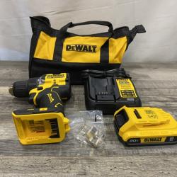 AS-IS DEWALT Atomic 20V Lithium-Ion Cordless Compact 1/2 in. Drill/Driver Kit
