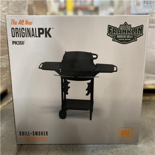 DALLAS LOCATION - NEW! - AARON FRANKLIN Cast Aluminum Portable Charcoal Grill in Black PK300 (TRAYS SOLD SEPERATELY)