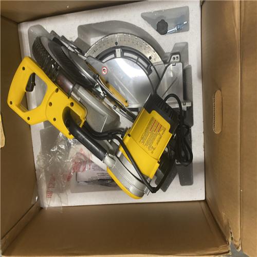 As-Is- DeWalt 15 Amp Corded 12 in. Compound Double Bevel Miter Saw