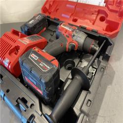 AS-IS - Milwaukee M18 FUEL 18V Lithium-Ion Brushless Cordless 1/2 in. Hammer Drill Driver Kit