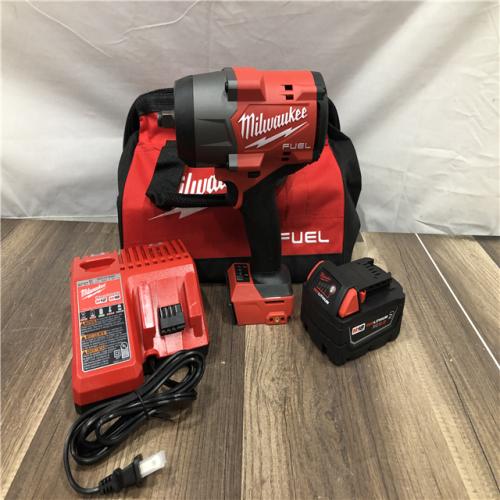 AS-IS Milwaukee  FUEL 18V Lithium-Ion Brushless Cordless 1/2 in. Impact Wrench w/Friction Ring Kit