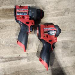 HOUSTON LOCATION - AS-IS Milwaukee FUEL 12-Volt Lithium-Ion Brushless Cordless Hammer Drill and Impact Driver Combo Kit
